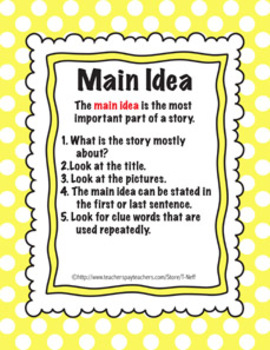 Main Idea Worksheets And Details Supporting 4th Grade Pdf