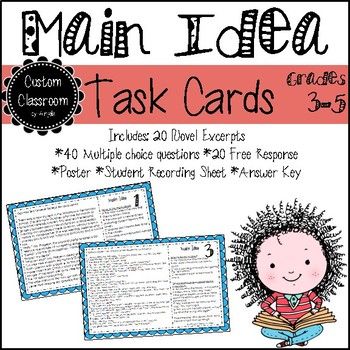 Main Idea Worksheets Multiple Choice ~ Clubdetirologrono