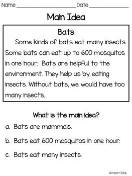 Finding The Main Idea Worksheets 10th Grade lbartman.com