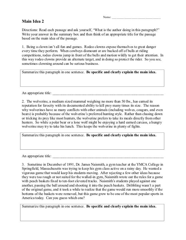 Quiz & Worksheet Implied Main Idea Study.com