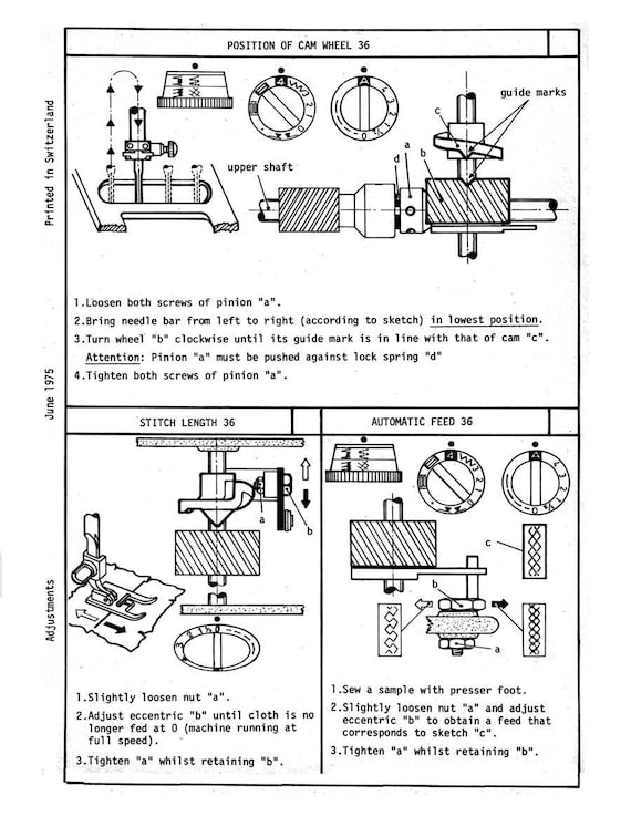 Instruction Manual PDF Elna Sewing Machines